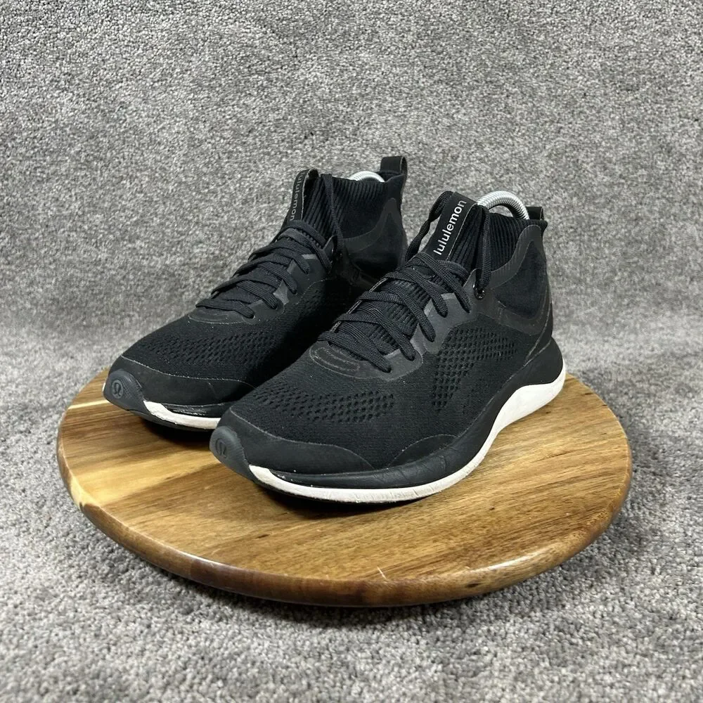 Lululemon Chargefeel Workout Mid Women’s Sz 8 Black Athletic Running Shoes Used